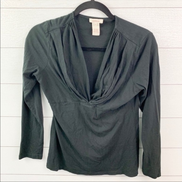 Sundance Black 3/4 Sleeve Stretchy Blouse - Picture 2 of 4